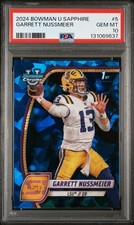 2024 BOWMAN UNIVERSITY CHROME SAPPHIRE #5 GARRETT NUSSMEIER PSA 10