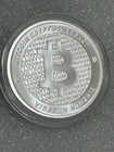 Bitcoin 1 Troy Oz .999 Fine Silver Round In Capsule
