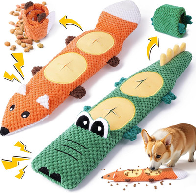 Dog Toys for Aggressive Chewers, 2 Pack No Stuffing Dog Toys for Boredom and Tee