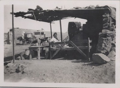VINTAGE PHOTO ORIGINAL Abu Suweir Air Base Village North Africa Egypt Native Boy