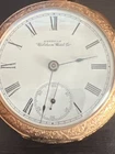 Antique American Waltham Pocket Watch Gold Filled Hunter Case Mechanical Vintage