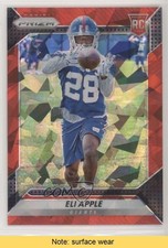 2016 Panini Prizm Rookie Red Crystals Prizm 25/75 Eli Apple #223 READ 0l1