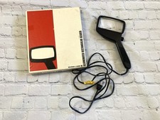 Vtg Bausch  Lomb Illuminated Magnifying Glass Rectangular Light Up In Box Works
