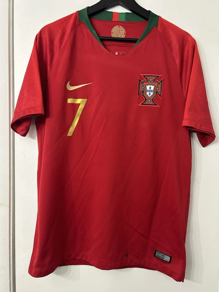 Authentic Nike Dri-Fit 2018 Portugal NT Soccer Ronaldo #7 Jersey 893877-687 Sz M - Image 4 of 4