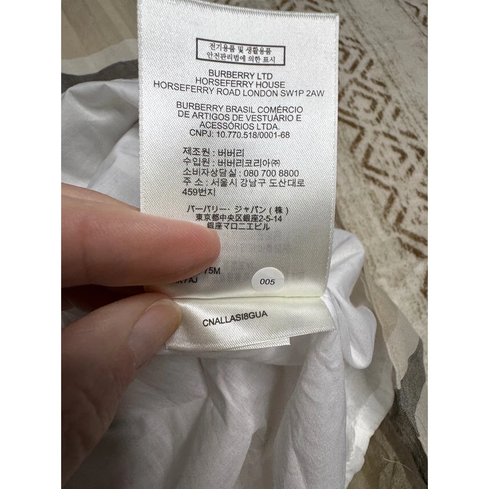 2016 Burberry Smocked Nova Check Midi Dress Beige Plaid 100% Cotton UK4 US2 - Image 3 of 4