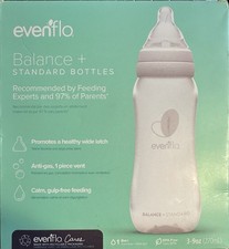 Evenflo Balance Standard Bottles, Pack of 3 , 9oz Open Box-New Bottles 