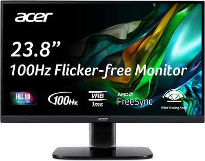KC242Y Hbi 23.8'' Full HD (1920 X 1080) Zero-Frame Gaming Office Monitor | AMD Fr