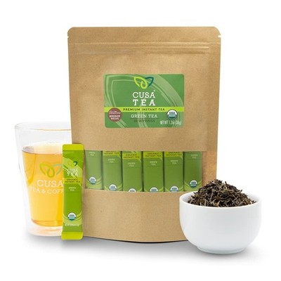 & Coffee | Premium Instant Green Tea With Real Fruit & Spices | Organic Leave...
