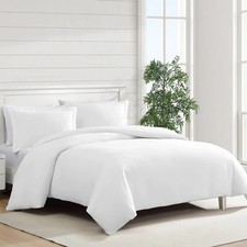 Jennifer Adams Eternal 3-piece Duvet Cover Set - White - King/Cal King