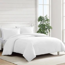 Jennifer Adams Eternal 3-piece Duvet Cover Set - White - King/Cal King