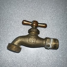Vintage Brass Faucet Retro Style for Garden or Bathroom