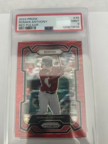 2024 Prizm Red Pulsar #49 Roman Anthony PSA 9 Mint