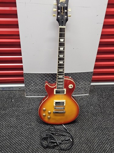 Blitz By Aria Pro II Les Paul Electric Guitar Cherry Sunburst MIJ Style Used