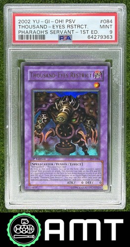 Thousand-Eyes Restrict PSA 9 2002 Yu-Gi-Oh! Pharaoh's Servant 1st Edition 9363