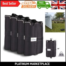 Heavy Duty Gazebo Weights Set | 18kg Sandbags for Tents, Marquees & Trampolin...
