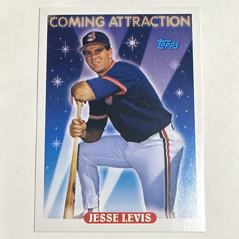 Topps 1993 Coming Attraction Insert Jesse Levis #801 Cleveland Indians