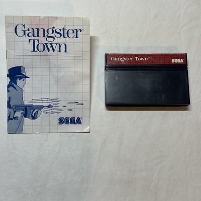 Gangster Town Sega Master System, 1987 Cartridge With Manual