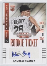2014 Panini Donruss Andrew Heaney #9 Auto 3g7