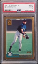 2001 Topps Gold ICHIRO SUZUKI #1097/2001 PSA-9