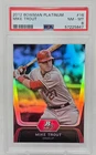 2012 Bowman Platinum MIKE TROUT RC CARD PSA 8 NM-MT