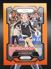 Alysha Clark 2024 Panini Prizm Monopoly WNBA Orange Prizm Card #093/124 Aces SP