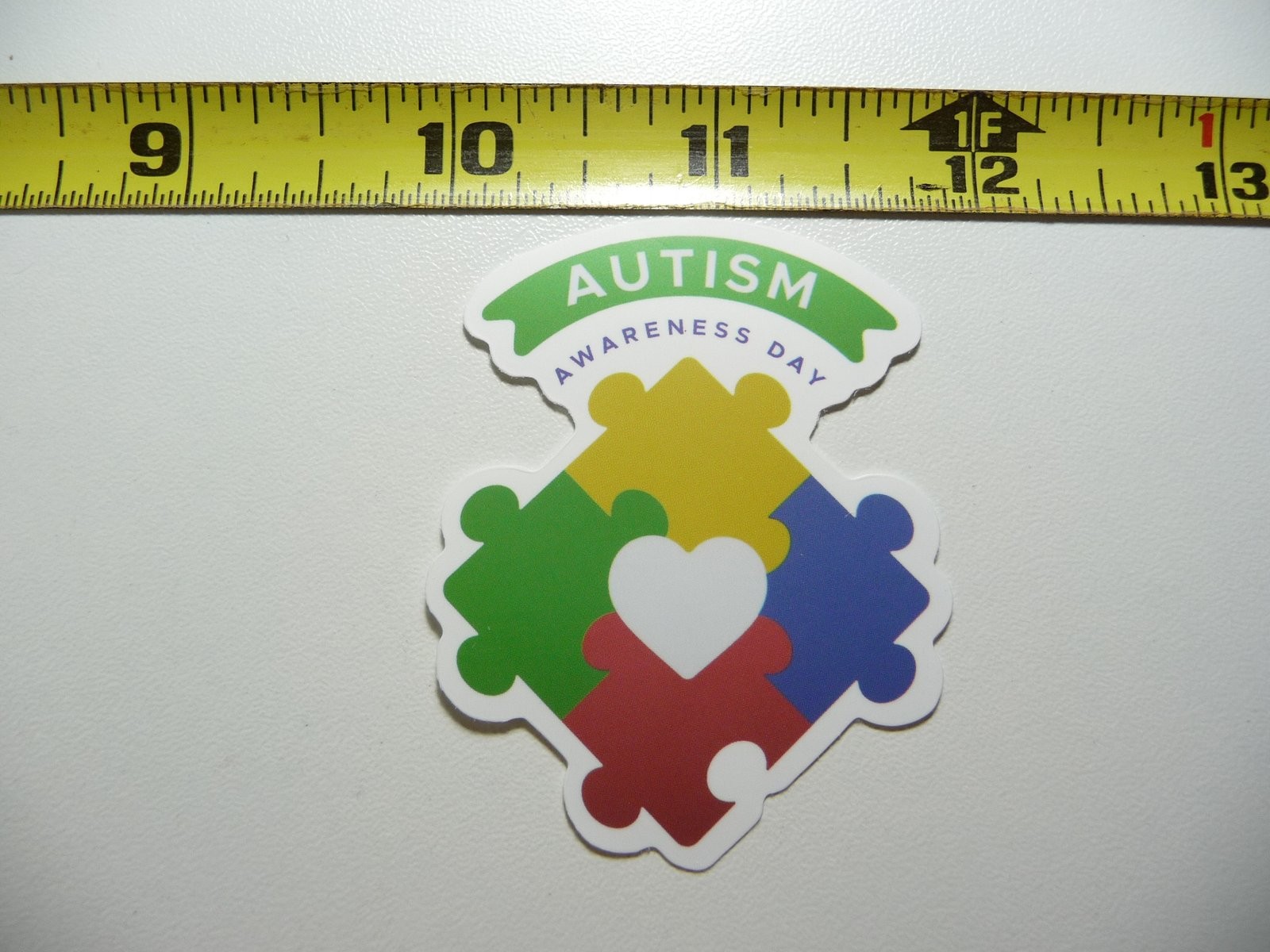 Autism awareness heart puzzle decal sticker for support