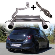 FOX Sportauspuffanlage ab Turbo mit Kat je 1x100 für Opel Corsa D GSI 1.6l ab 07
