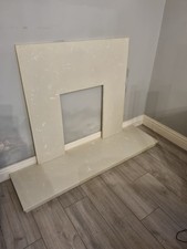 Fireplace Marble Hearth and Back 54 x 15 inches hearth Collection Only