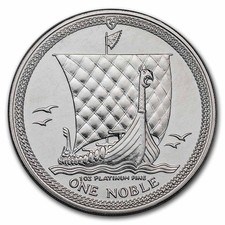 Isle of Man 1 oz Platinum Noble coin 2194.60 per troy oz