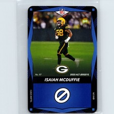 2025 Uno Elite NFL Alt Jerseys - Isaiah McDuffie #117 - Blue - Green Bay Packers