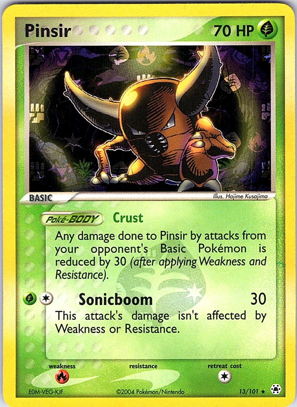 Pinsir Reverse Holo Holo Rare Hidden Legends 13/101 NM
