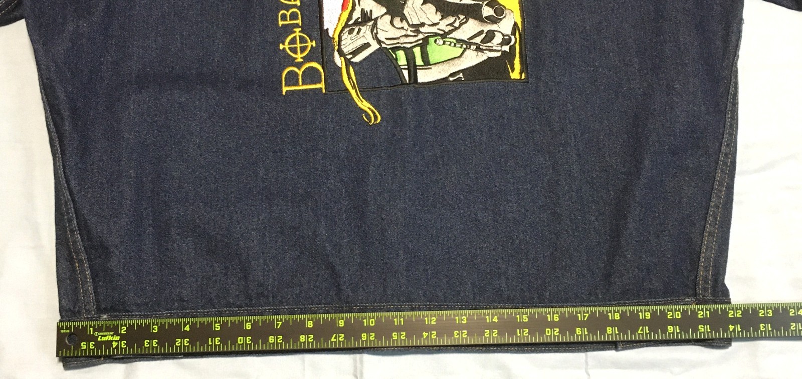 Vintage 1995 BOBA FETT Star Wars Fan Club Exclusive Denim Jacket NEW Never Worn!