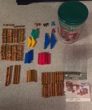 Immaculate  Lincoln Logs In Centennial Edition Tin 153 Pieces Complete.