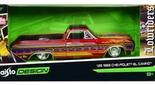 MAISTO LOWRIDERS 1:25 1965 EL CAMINO METALLIC RED W/ GRAPHICS OUT OF PRODUCTION!