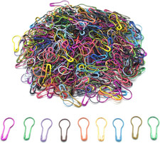 1000Pcs Metal Multi Color Safety Pins/Bulb Pin/Gourd Pin/Calabash Pin for Clothi