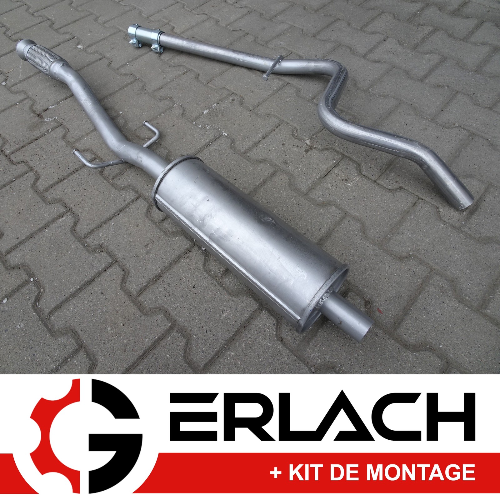 Silencieux intermédiaire 5967 pot échappement Citroen C3 II DS3 1.4 1.6