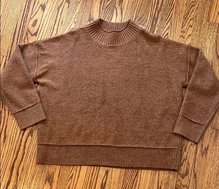 Corporate Burnt Orange Universal Thread Mock Neck… - image 1