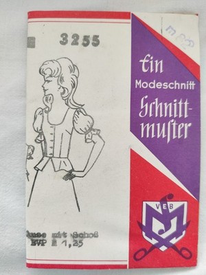DDR Modeschnitt - Schnittmuster - Bluse Gr. m 82 (Gr. S)