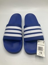 Adidas Adilette Blue Slip On Slide Sandals New Adult Size 13