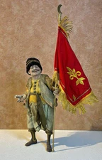 Eastern Figure 32 Cm Miniature Nativity Scene Musical Band Procession Art