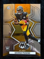 2022 Panini Mosaic Football George Pickens NFL Debut Rookie Card Pittsburgh Stee