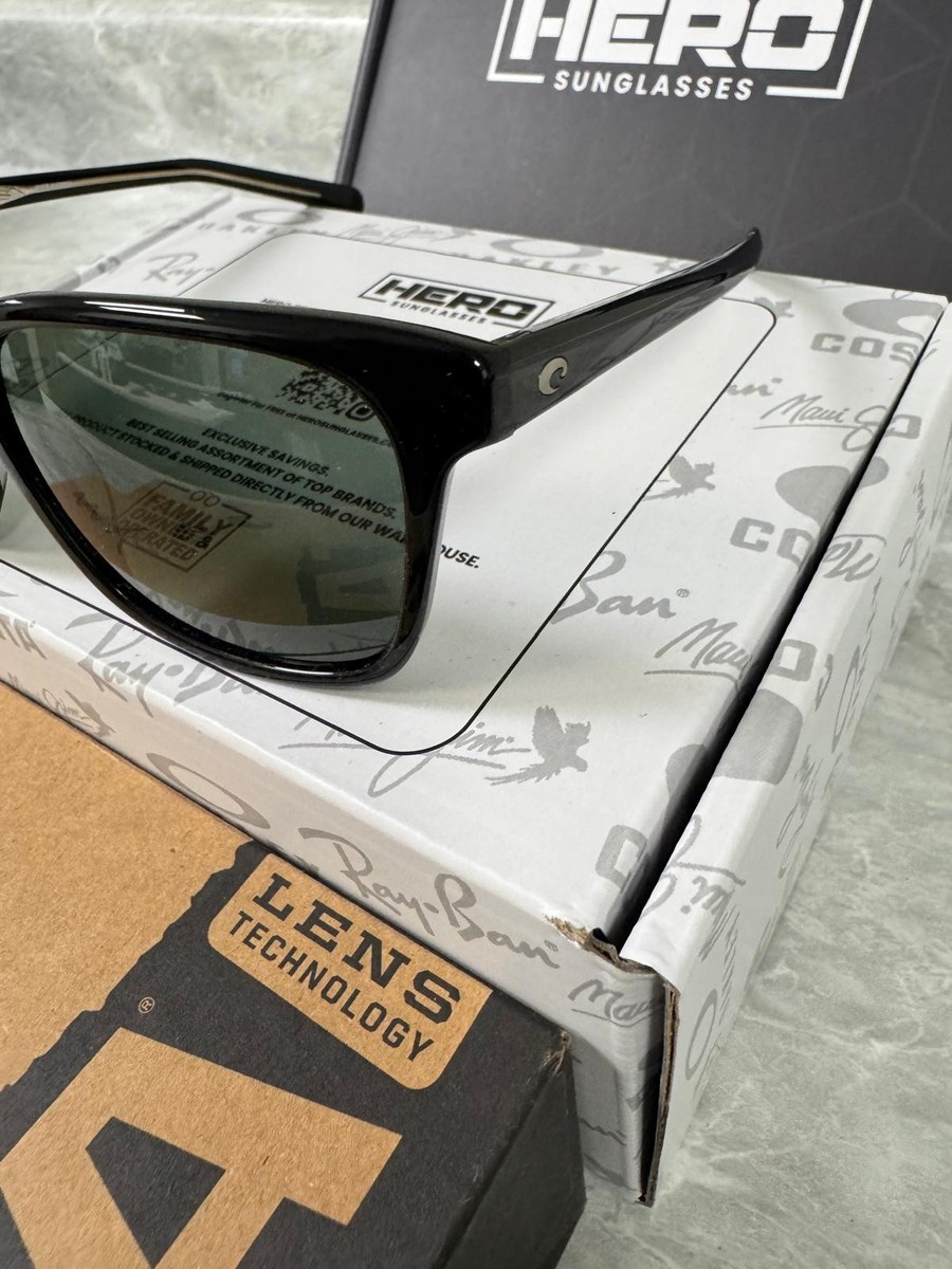 COSTA | NEW | MAY | 2009 - 02 | SHINY BLACK | GREY 580 GLASS Gulf Shore Shiny Black Grey 580P Sunglasses by Costa main image 4