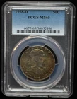 PCGS MS65 1958-D Benjamin Franklin Half Dollar 50C Silver Coin-956