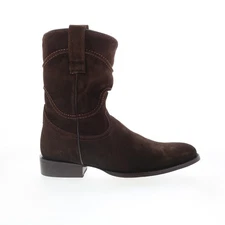 Dingo Stampede DI-806 Mens Brown Leather Slip On Western Boots