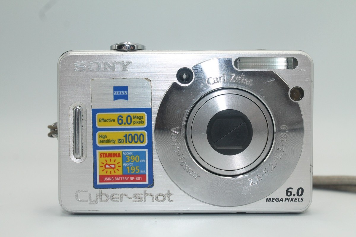 Sony Cyber-shot DSC-W50 6.0MP Digital Camera - Silver for