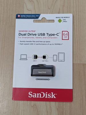 SanDisk Ultra Dual Drive USB Type-C USB-Stick 64GB (SDDDC2-064G-G46) versiegelt