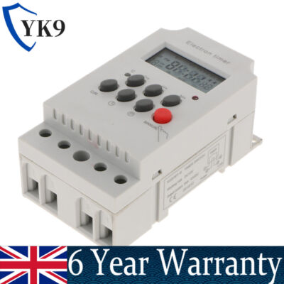 12V Digital LCD Display Power Timer Weekly Programmable Relay Switch ...