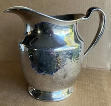 Vintage Silverplate Hammered Pitcher.  EPNS 888 on bottom
