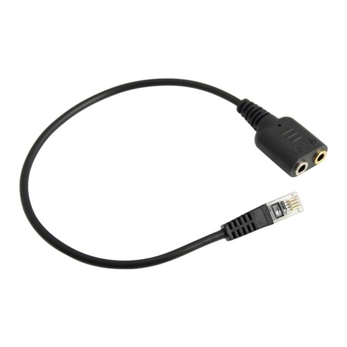 2 X 3.5mm RJ9 Jack Headset Wire Cable Cord Convertor Adaptor Headphone Earbuds - Photo 2/5