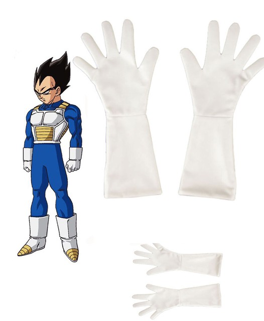 Popular Dragon Ball Z Vegeta Cosplay Costume White Gloves Hallowmas